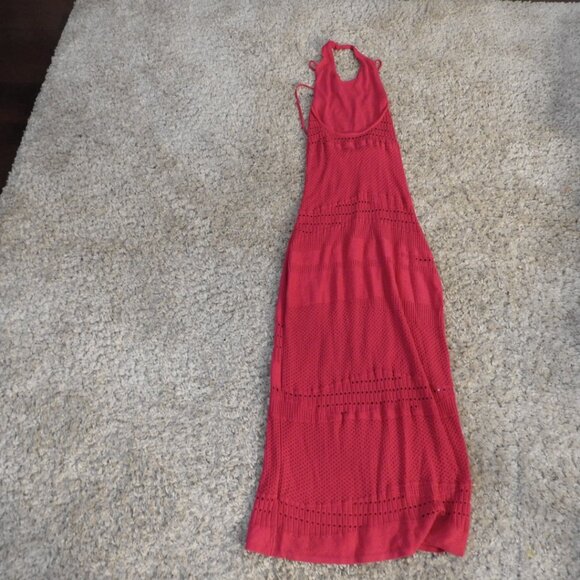 Esteban Cortazar Pink Crochet Bodycon Midi Dress S (US 4) - Picture 12 of 12